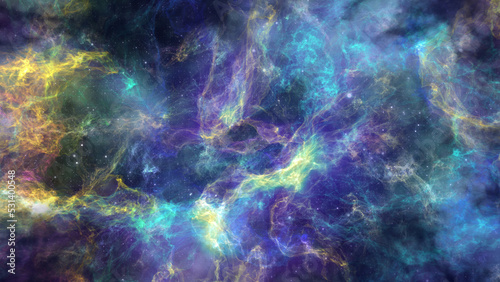 Fototapeta Naklejka Na Ścianę i Meble -  Space nebula gas with stars. Colorful cosmic abstract deep space background. Also available as an animation - search for 197509350 in Videos.