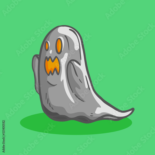 Hand drawn halloween Ghost Doodle
