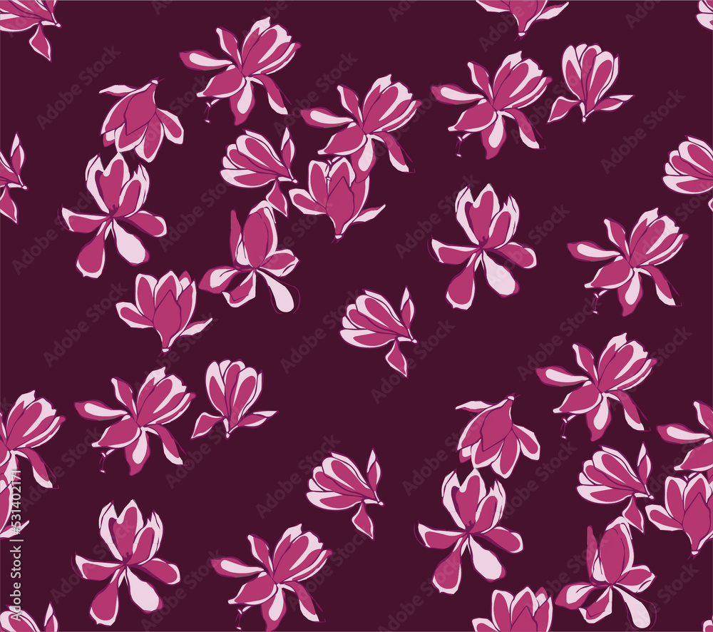 floral abstract seamless print in high resolution(ready to print)