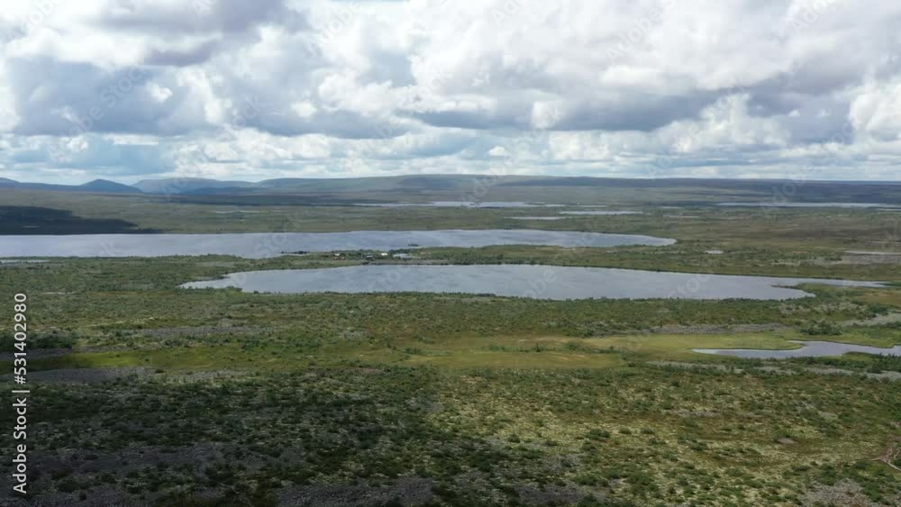 survol des lacs suédois dans la région de Dalécarlie survol des lacs suédois dans la région de Dalécarlie