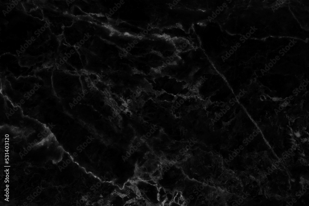 Black marble natural pattern for background