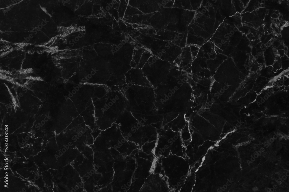 Black marble natural pattern for background