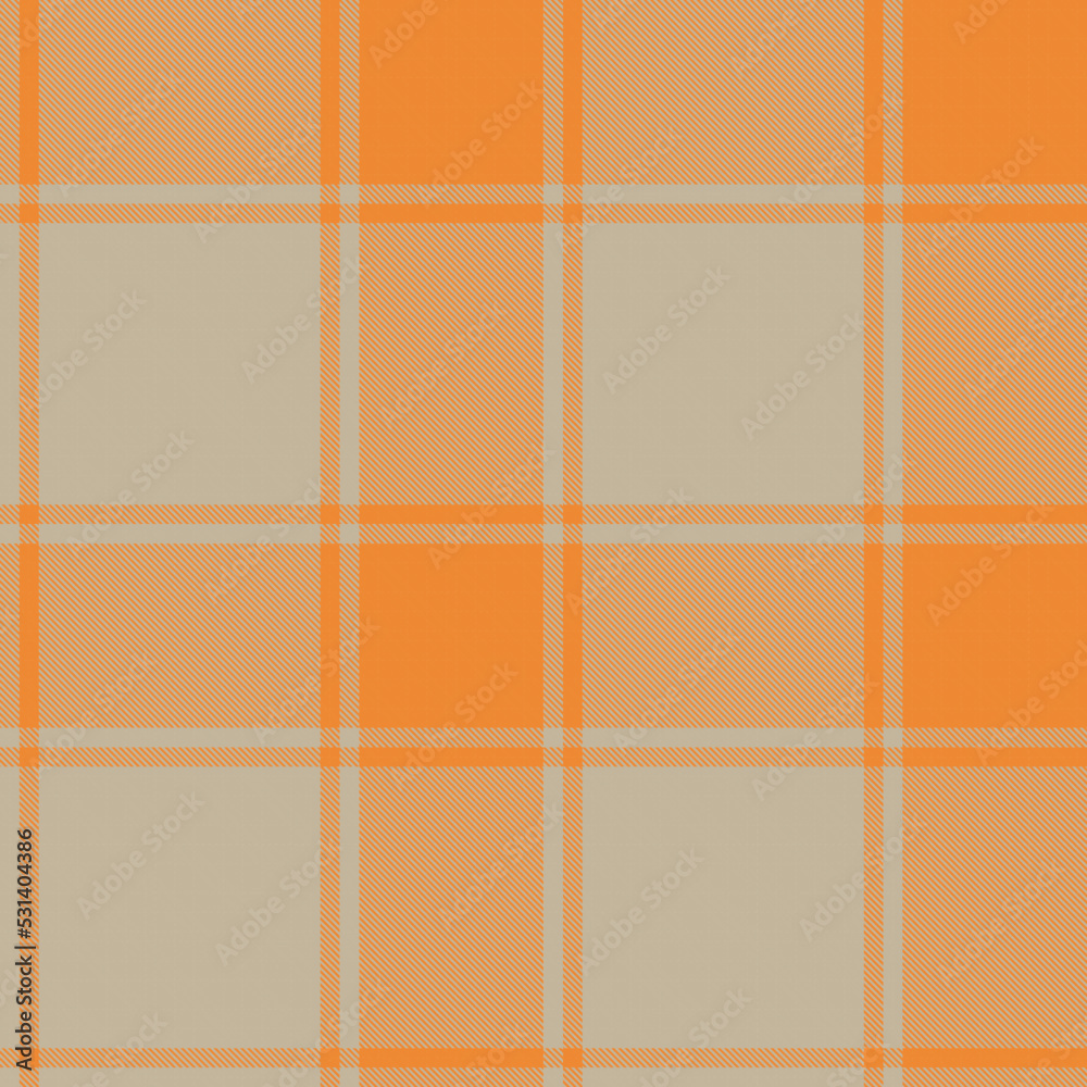 Orange Minimal Plaid textured Seamless Pattern
