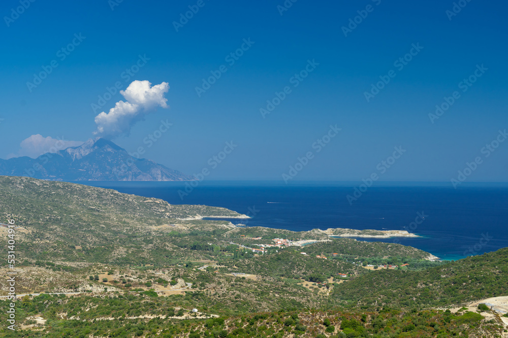 Sea coast at the summer