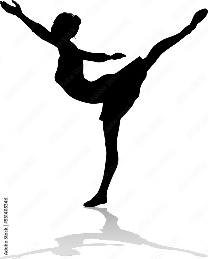 Ballet Dancing Silhouette