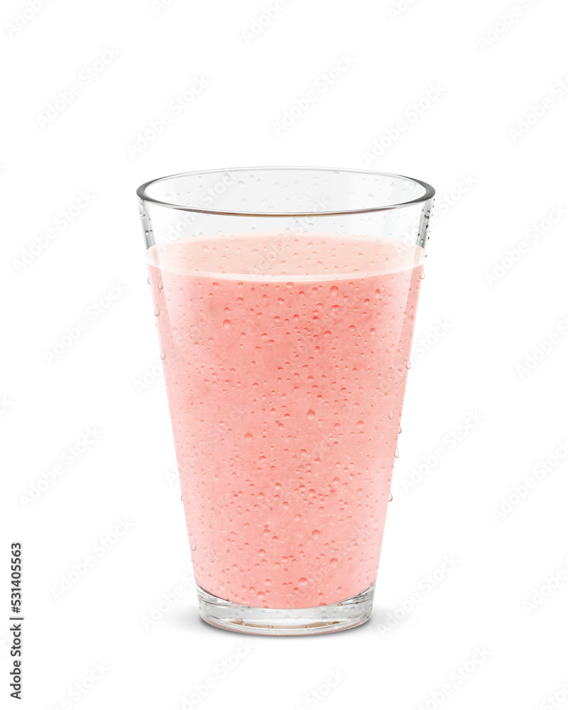 グラス スムージー ピンク 飲み物 イラスト リアル