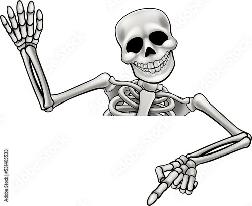 Skeleton Pointing and Waving