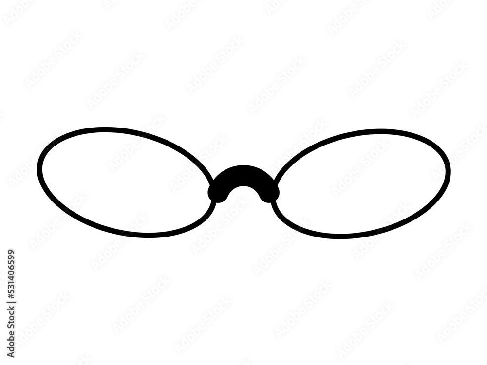 Fototapeta premium glasses isolated on white