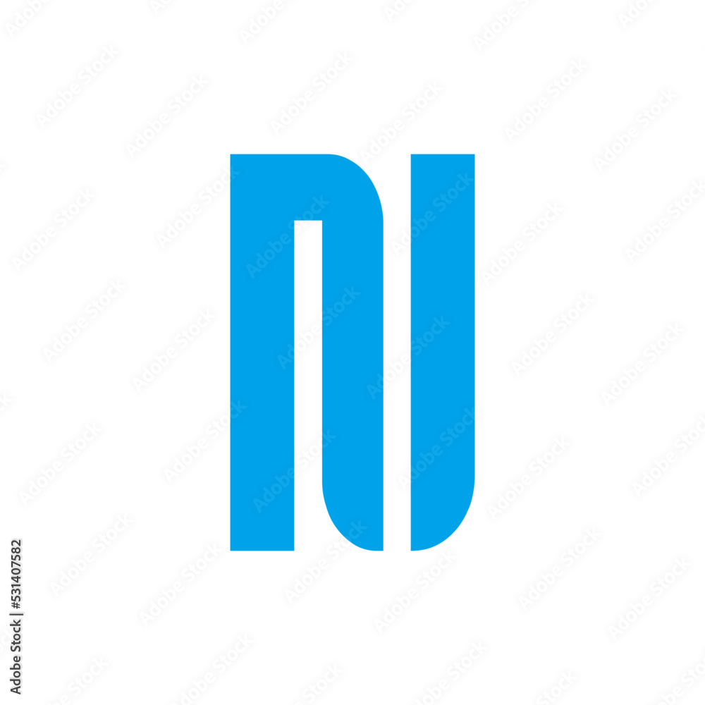 Initial Letter NU Logo Design. Good for Brand Identity. Initial Letter NU Logo Design. Good for Brand Identity.