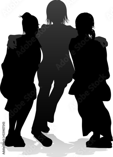 Young Friends Silhouette