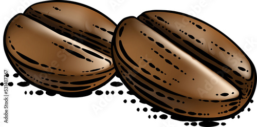 Coffee Beans Illustration V...