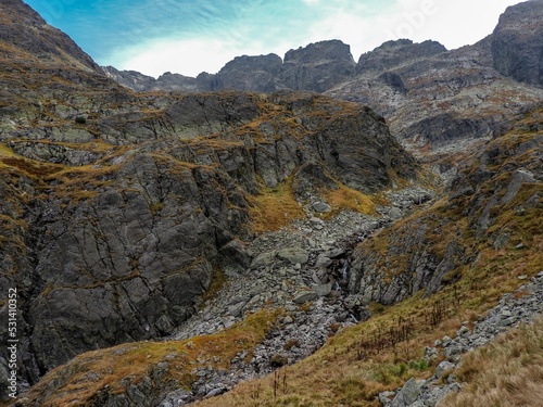 Fototapeta Naklejka Na Ścianę i Meble -  Beautiful rocky landscape of the Tatra Mountains in Poland