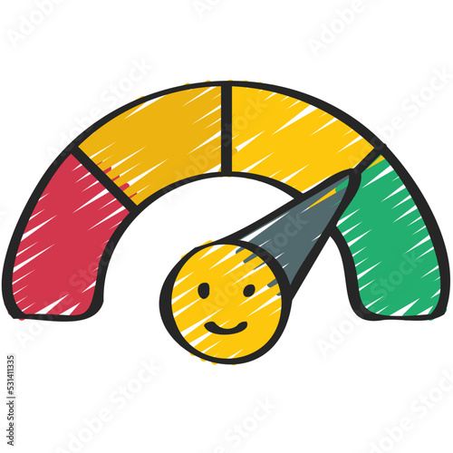 Happiness Smile Metre Icon
