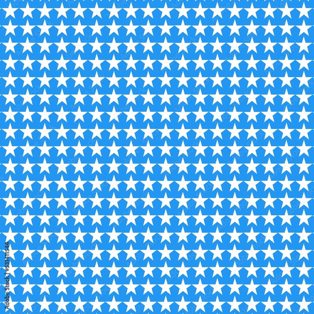 seamless pattern with blue background white star, White colour star pattern on blue background seamless pattern with blue background white star, White colour star pattern on blue background