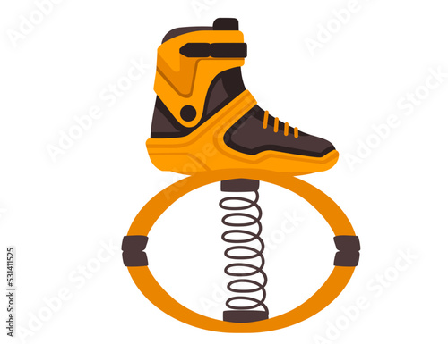 Modern design roller skates simple cartoon design vector illustration sport or casual equipment isolated on white background