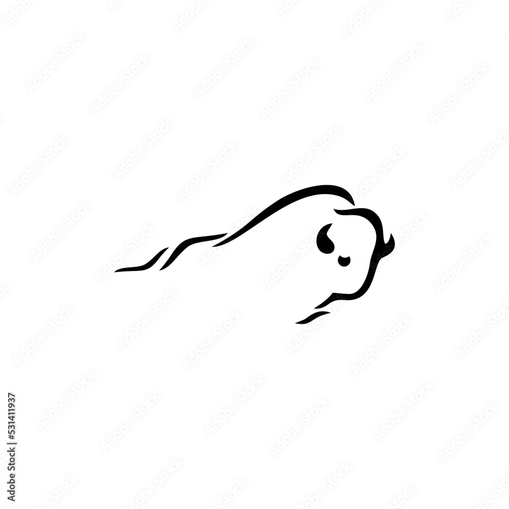 modern abstract logo bull suitable for company logo