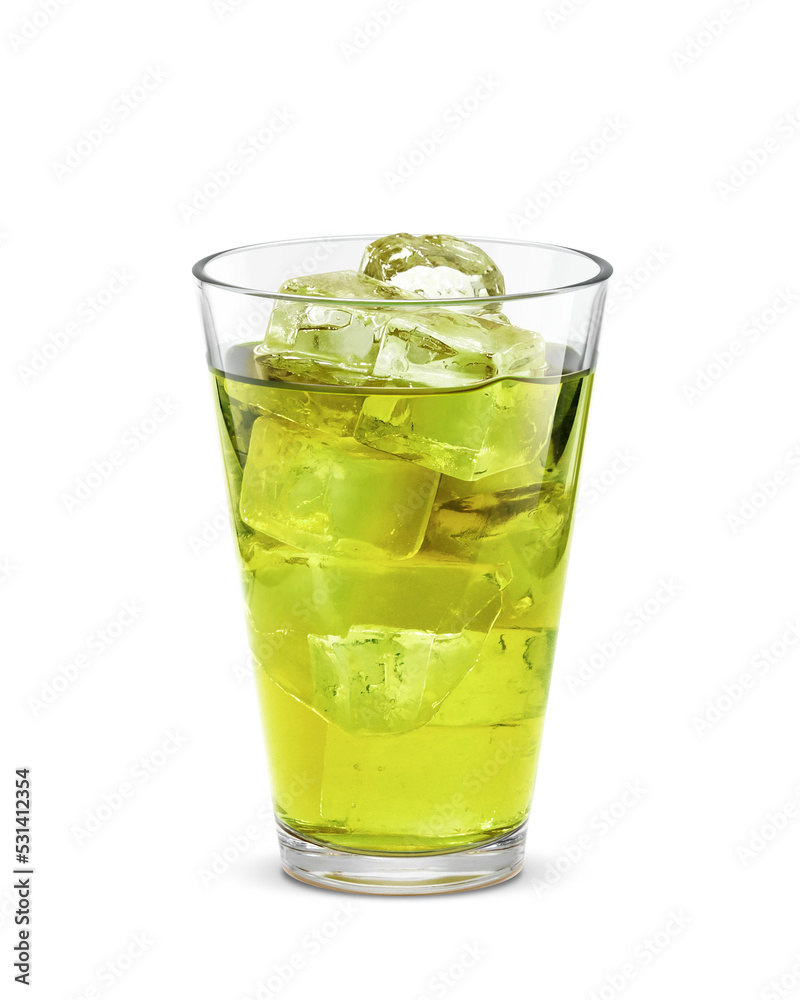 グラス 緑茶 飲み物 イラスト 氷 リアル グラス 緑茶 飲み物 イラスト 氷 リアル