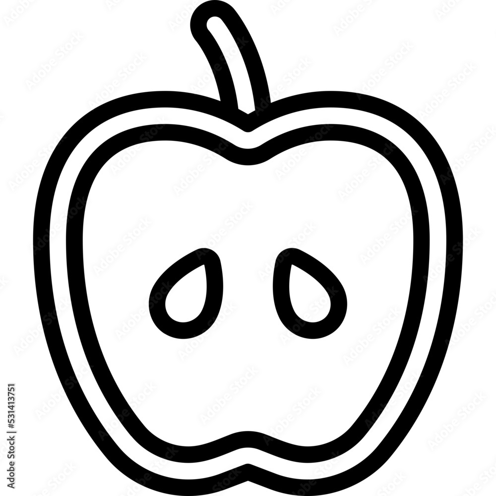 Sliced Apple Icon Sliced Apple Icon
