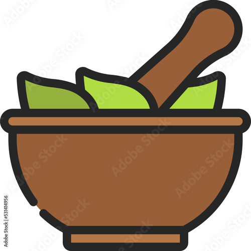 Herbal Mixing Bowl Icon