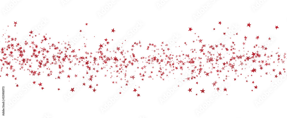 Red christmas glitter background with stars. , festive holiday happy new year, Festive glowing blurred texture.
