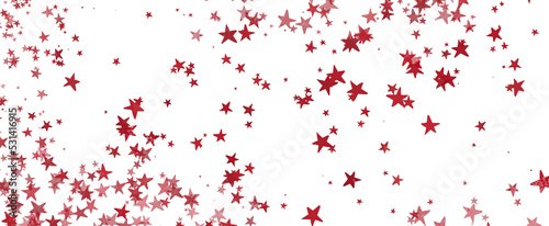 Red christmas glitter background with stars. , festive holiday happy new year, Festive glowing blurred texture.