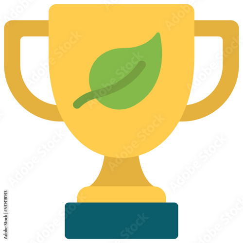 Sustainable Award Trophy Icon