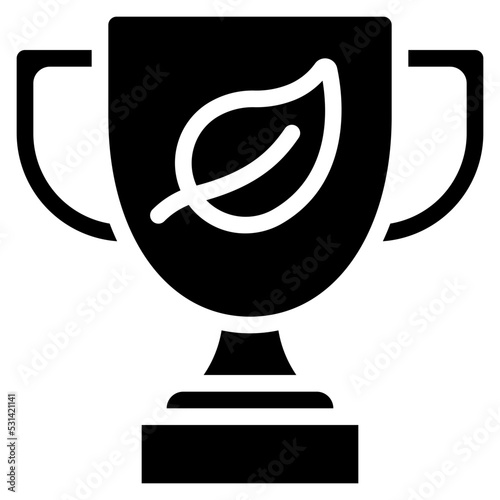 Sustainable Award Trophy Icon