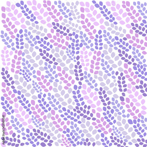 Fondo de hojas de colores lilas y morados.