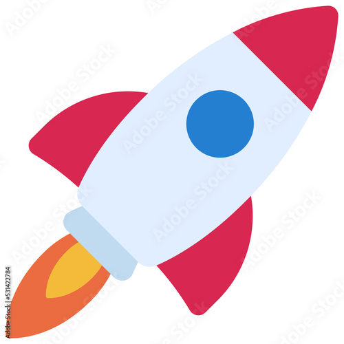 Launch Business Rocket Icon