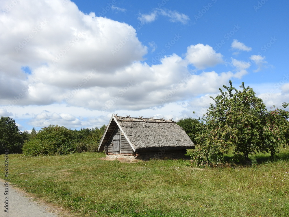 old house in the countryside in belarus