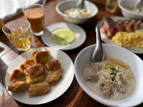 Thai authentic breakfast in Chiang Mai