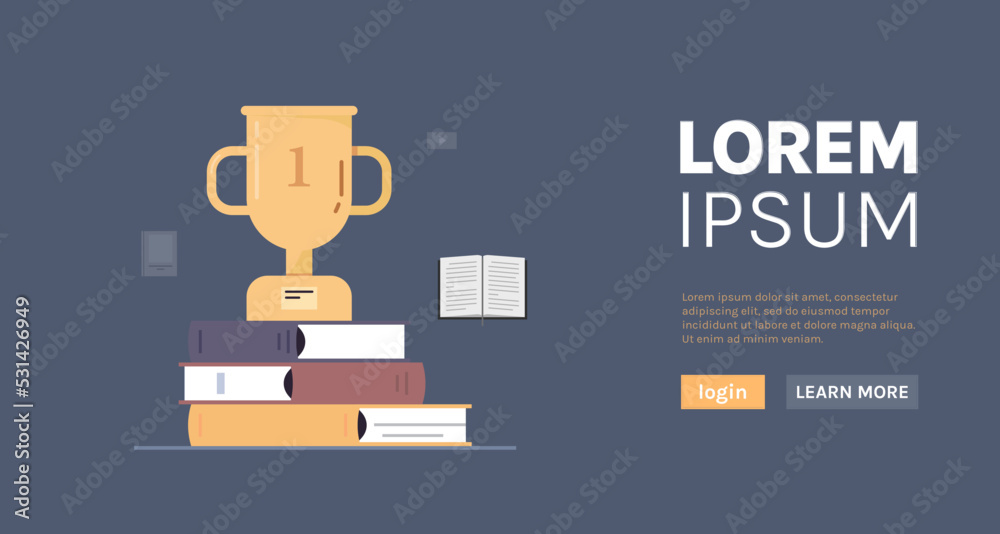 Internet learning online education student and knowledge tutorials concept flat vector illustration.
