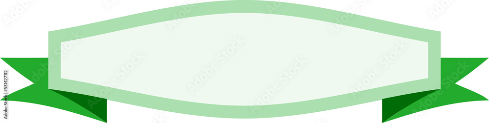 Obraz premium Colorful ribbon, label