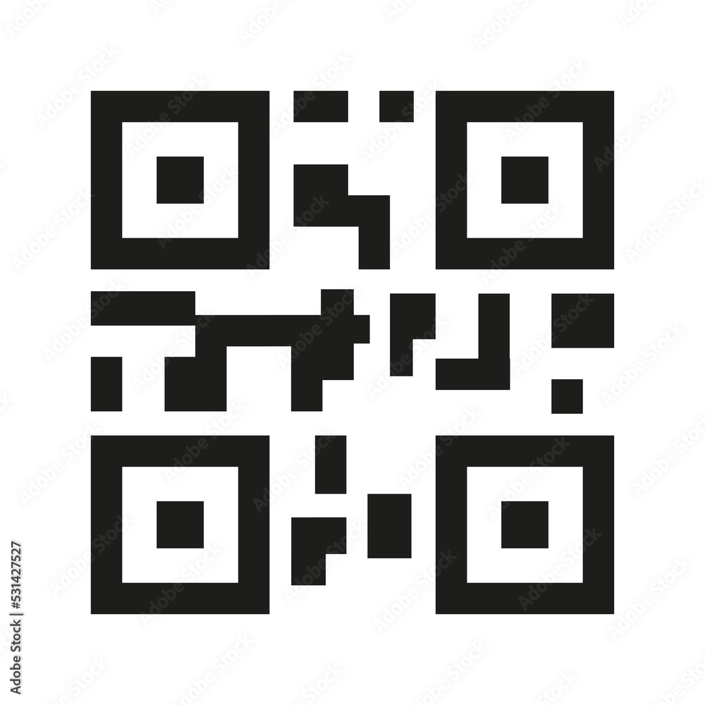 QR code or Qrcode icon. QR code scan illustration vector QR code or Qrcode icon. QR code scan illustration vector