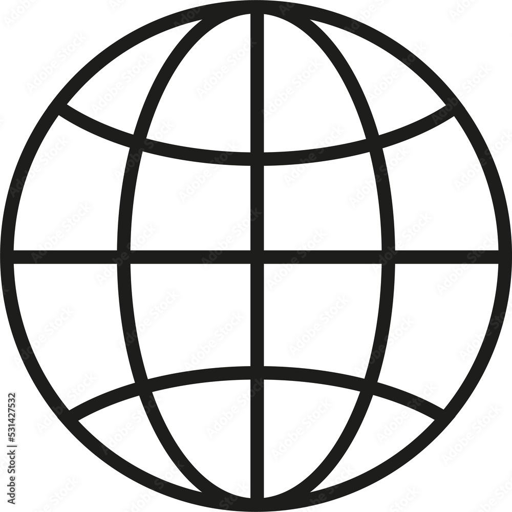 Globe flat icon Globe flat icon