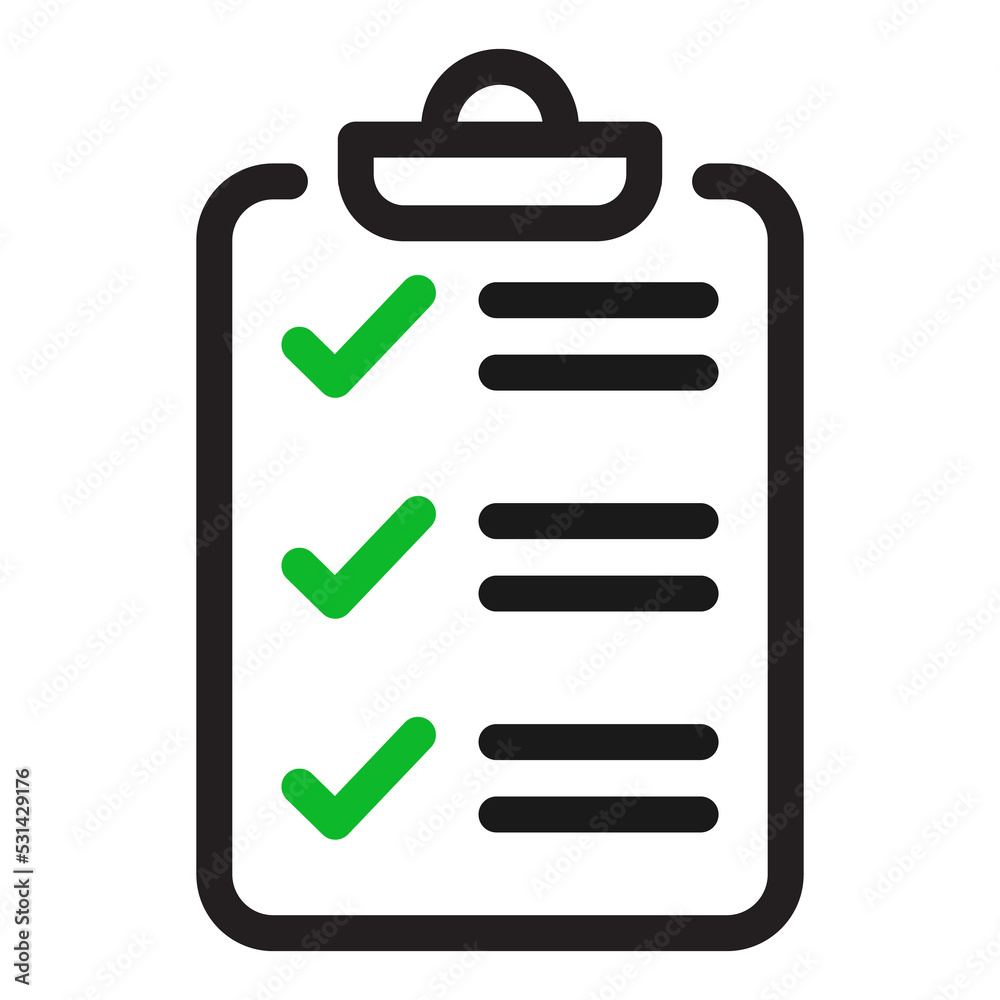 Survey management icon. Checklist forum illustration Survey management icon. Checklist forum illustration