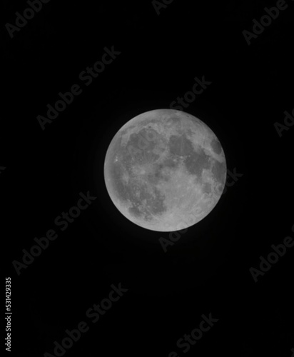 full moon in the night sky