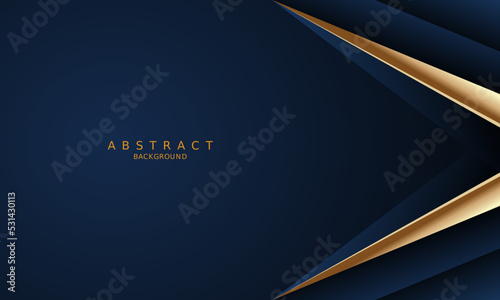 dark blue luxury premium background and gold line.