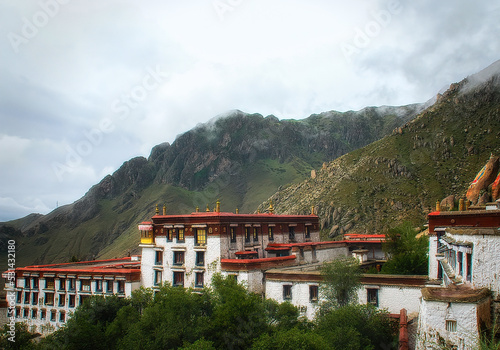 Sera Monastery in Tibet photo