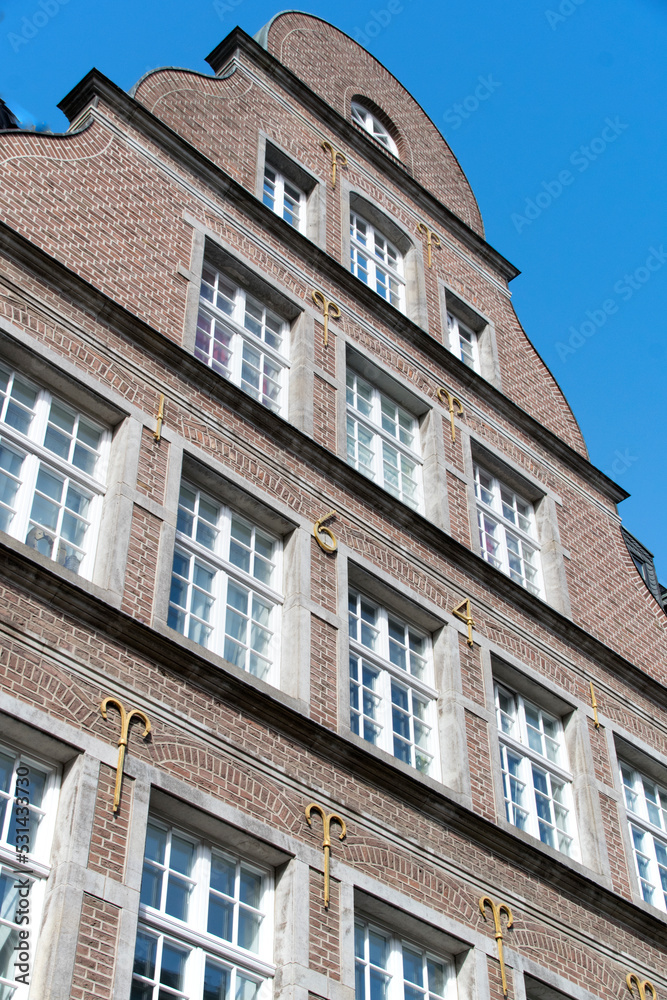 Fassade eines Renaissance-Hauses in Düsseldorf