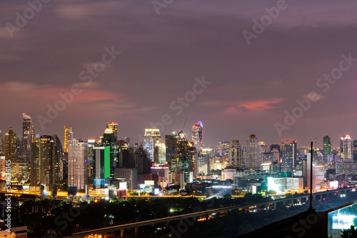 Wallpaper Mural City skyline and skyscraper Bangkok Thailand. Beautiful view in Bangkok Torontodigital.ca