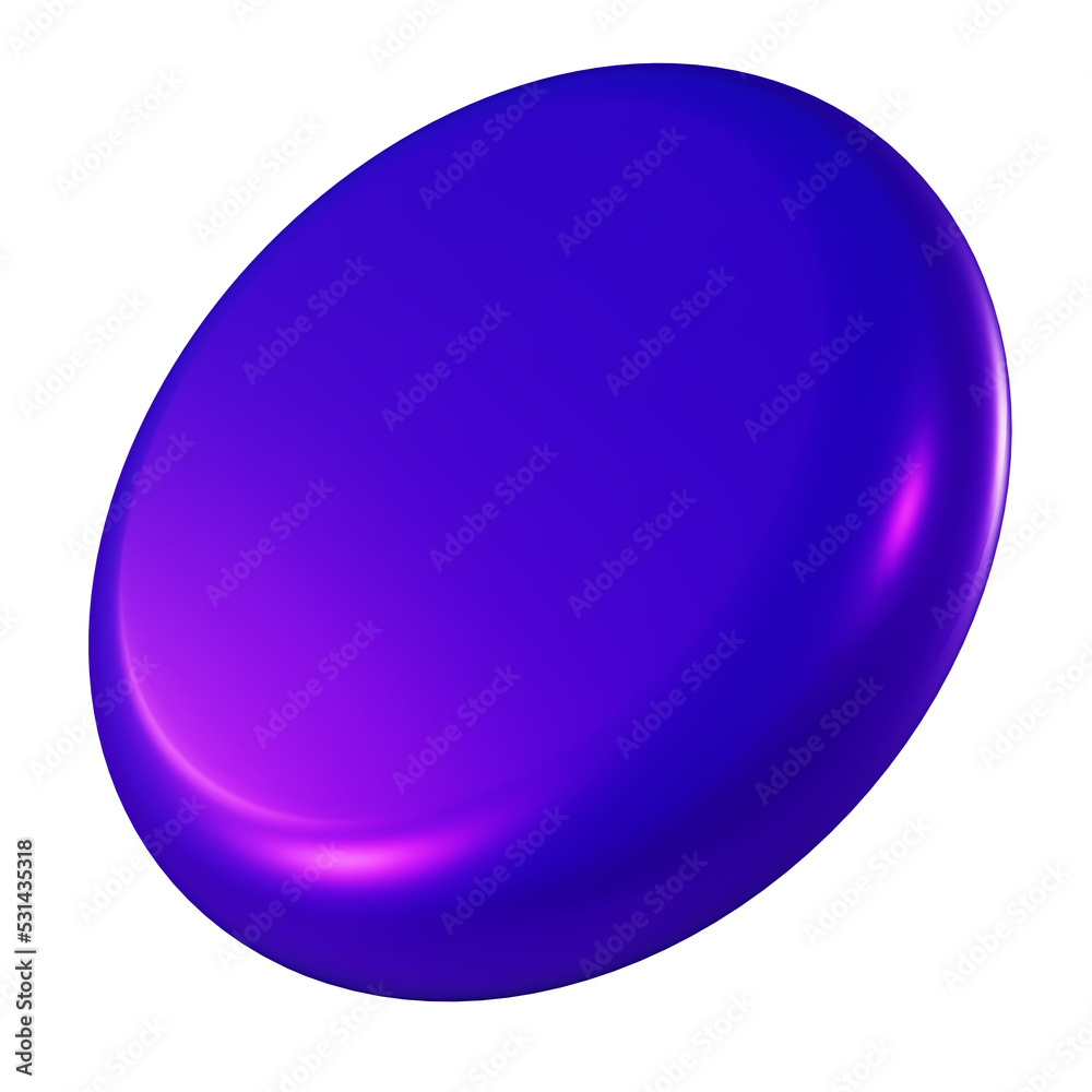 3d gradient matt purple circle png element. 3d gradient matt purple circle png element.