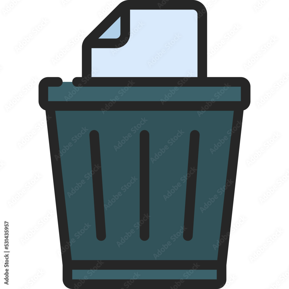 Obraz premium Paper Bin Icon