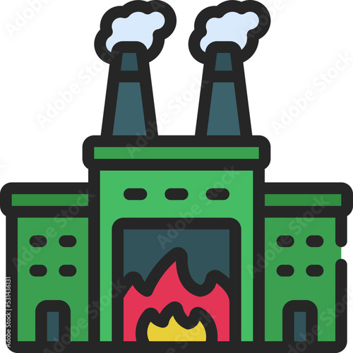 Incineration Plant Icon