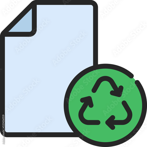 Recycled Paper Icon