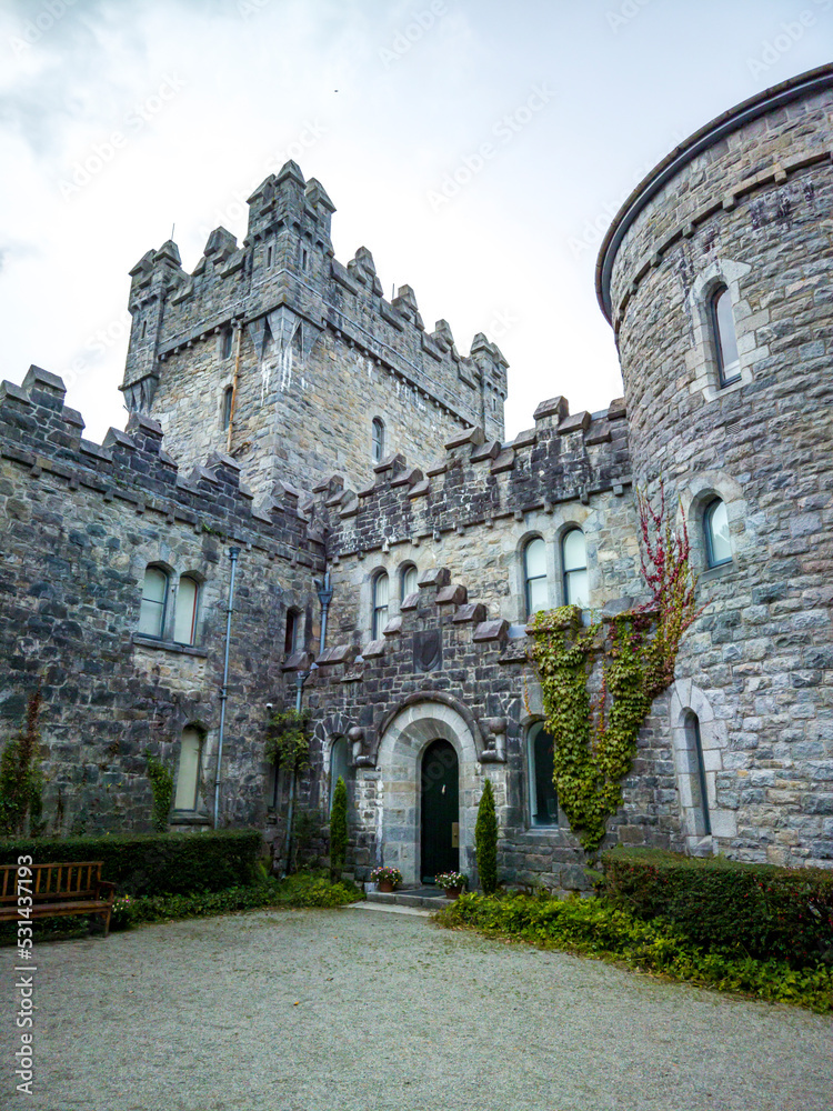 Fototapeta premium The historic Glenveagh Castle, Donegal in Ireland