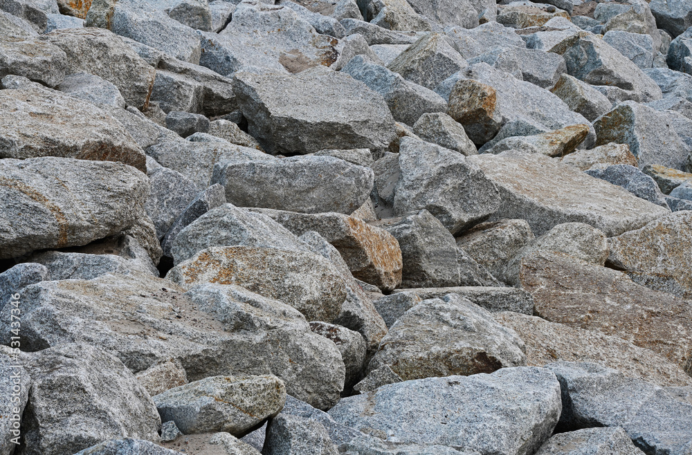 Beautiful stone background, texture, wall, pebbles and stones.