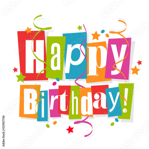 Canvas Print Happy birthday