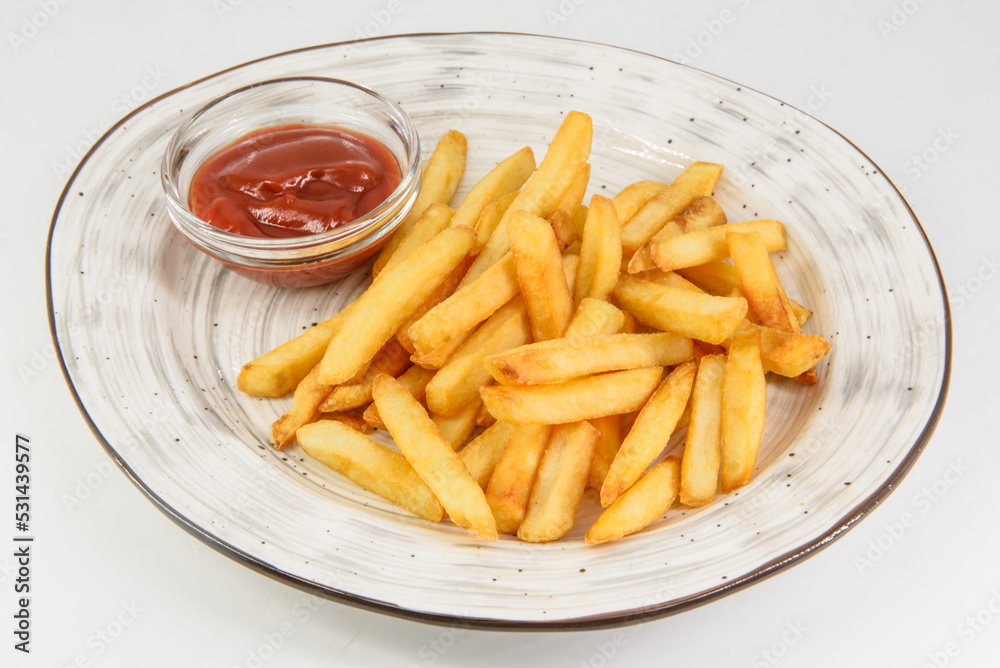 french fries with ketchup french fries with ketchup