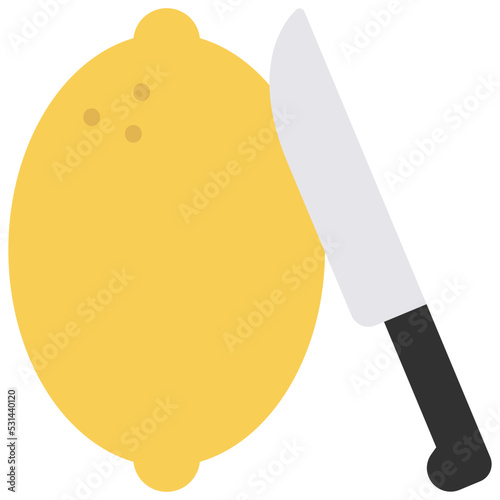 Lemon Slicing Icon